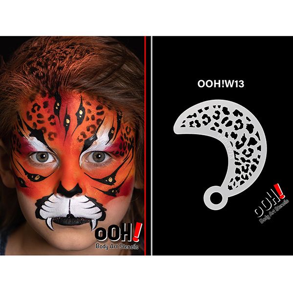 pochoir oOh Body Art Guépard