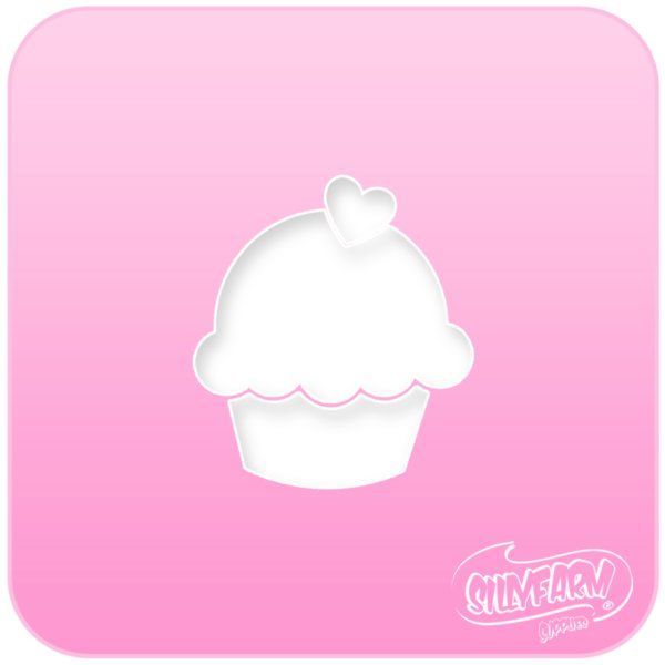 Pochoir Silly Farm Cupcake