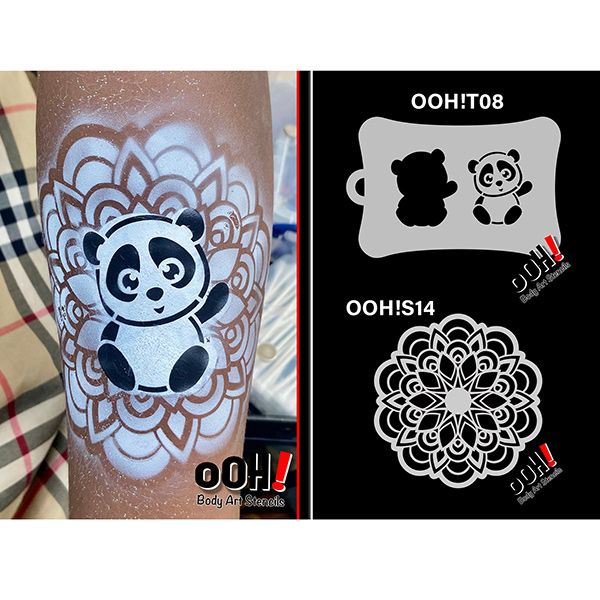 oOh Body Art Pochoir Panda